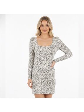 Velvet snake print dress size medium